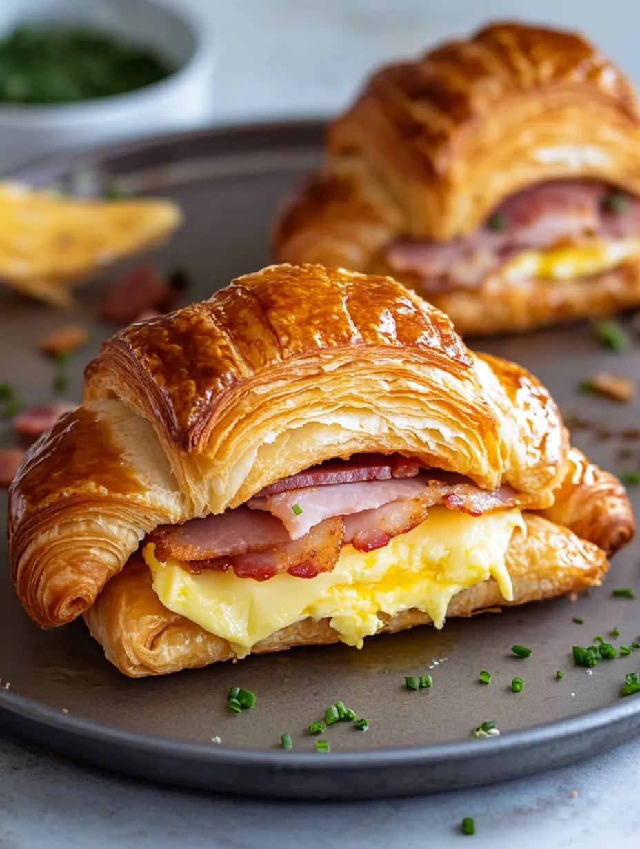 Croissant Breakfast Sandwiches Recipe