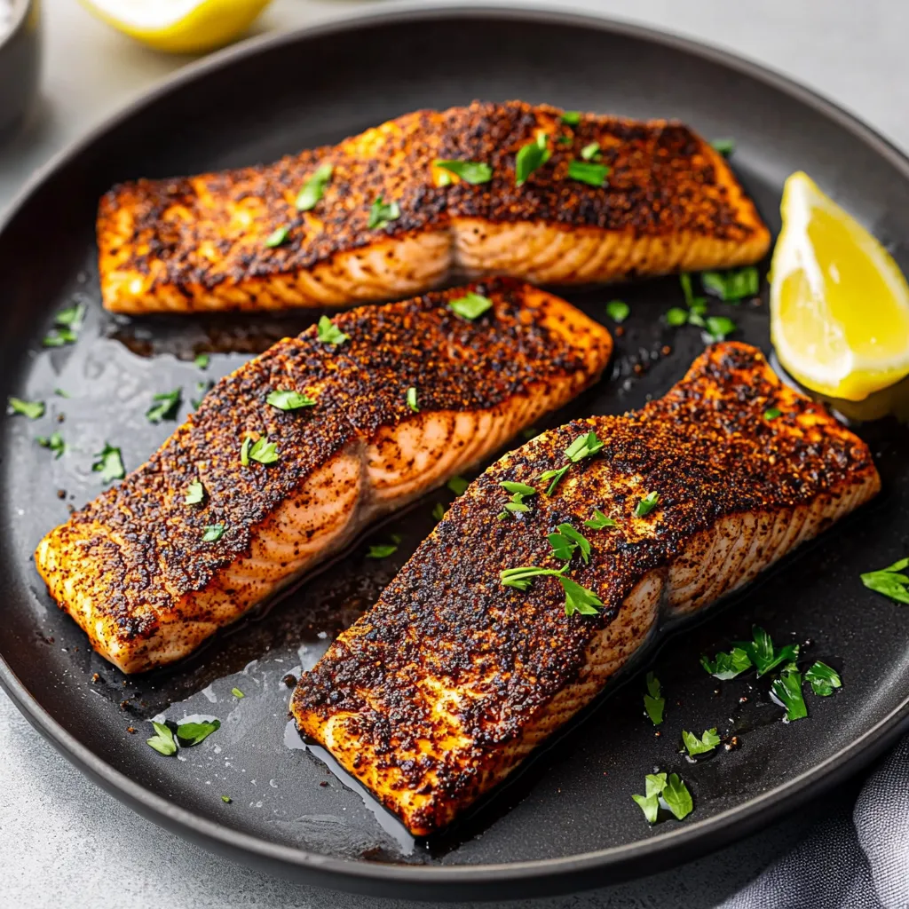 Crispy Blackened Salmon Recipe