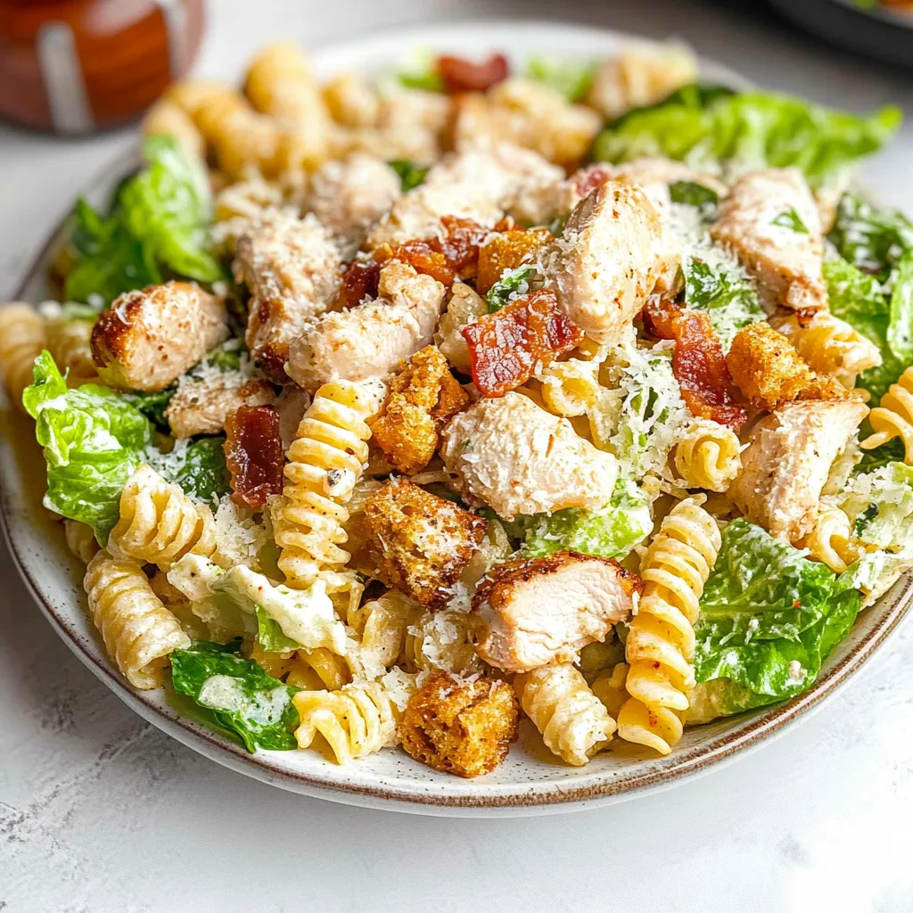 Chicken Caesar Pasta Salad