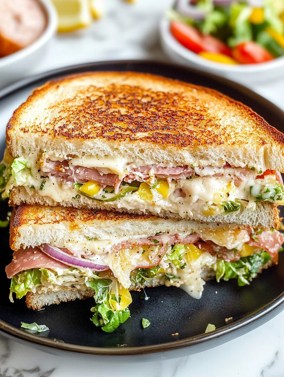 Grinder Grilled Cheese Sandwich Recipe