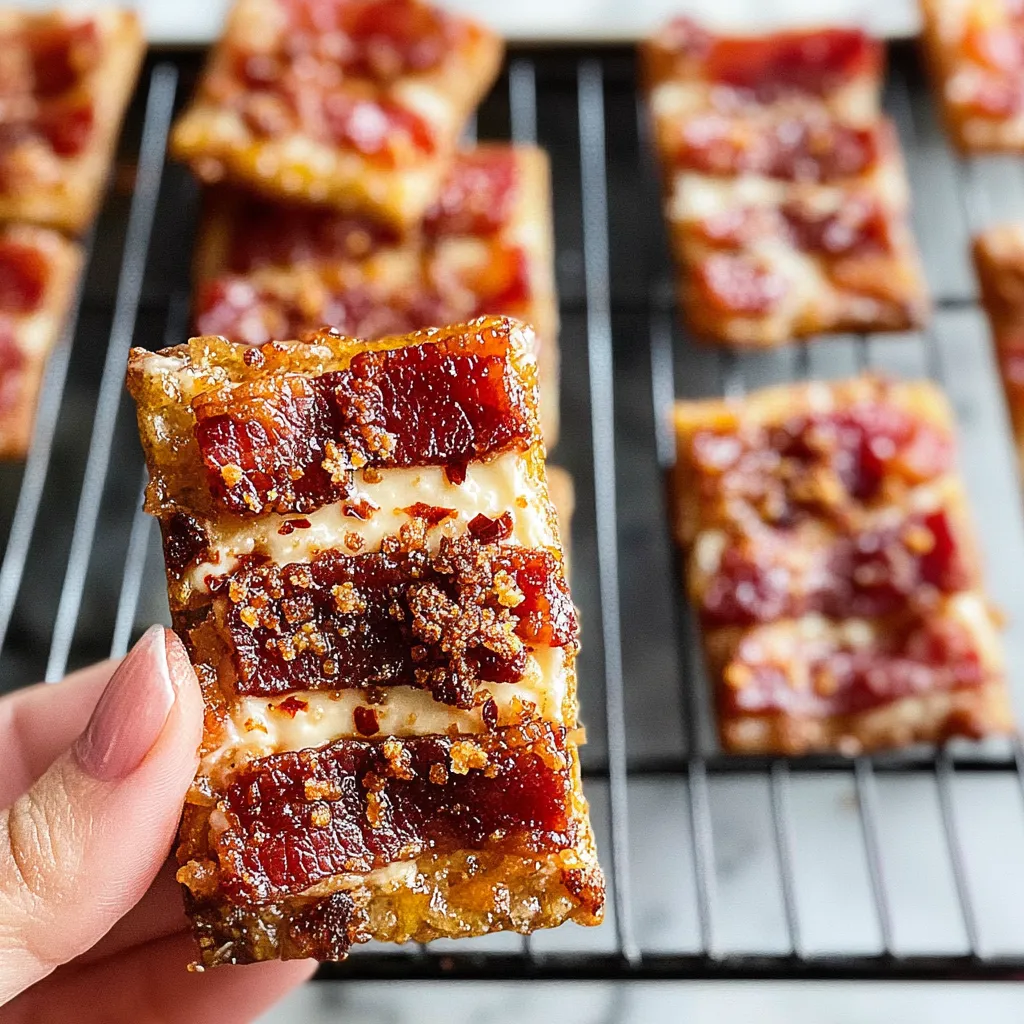 Boursin Candied Bacon Crackers