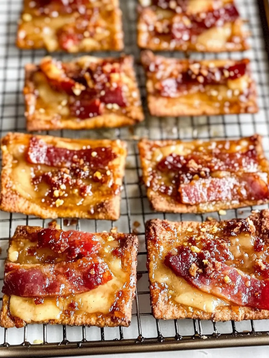 Easy Boursin Candied Bacon Crackers Recipe