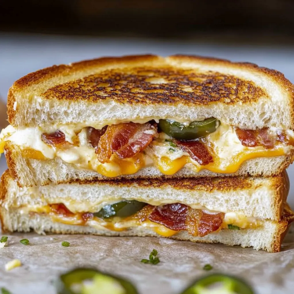 Roasted Jalapeno Popper Grilled Cheese