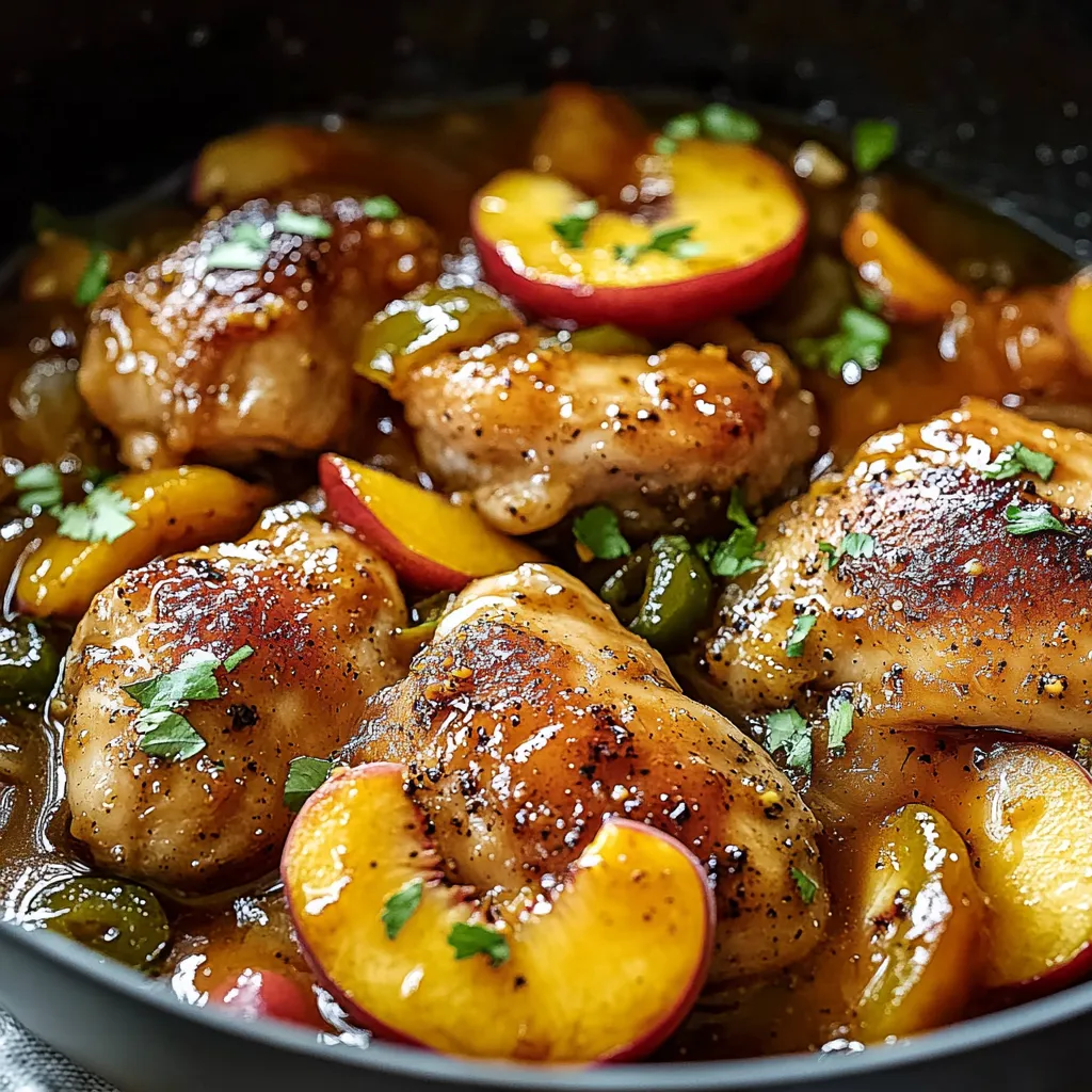 Jalapeño Peach Chicken