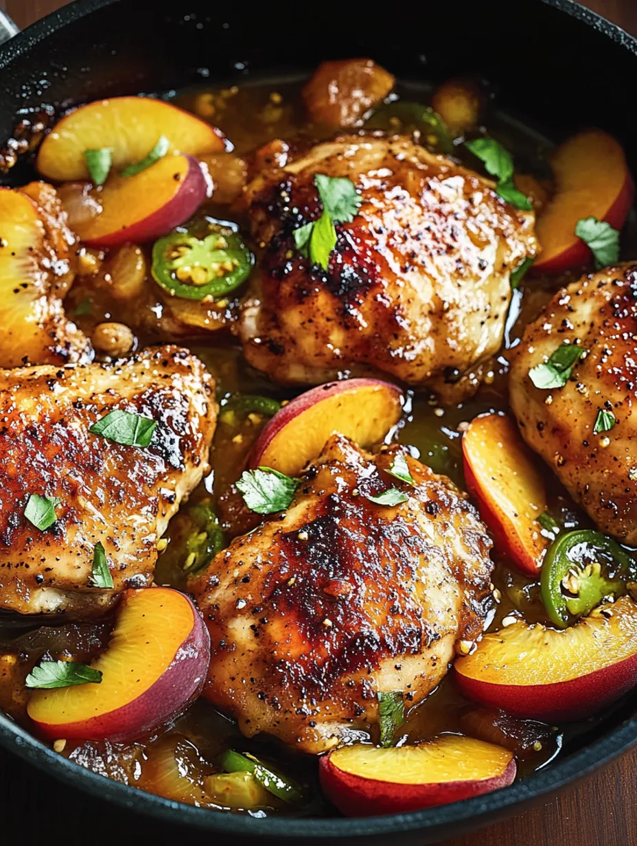 Sweet Jalapeño Peach Chicken Recipe