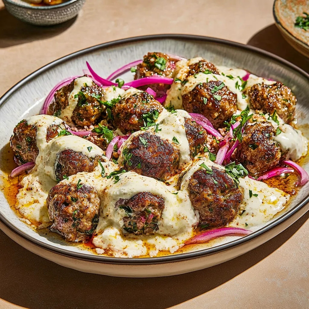 Delicious Turkish Meatballs in Yogurt Sauce Recipe