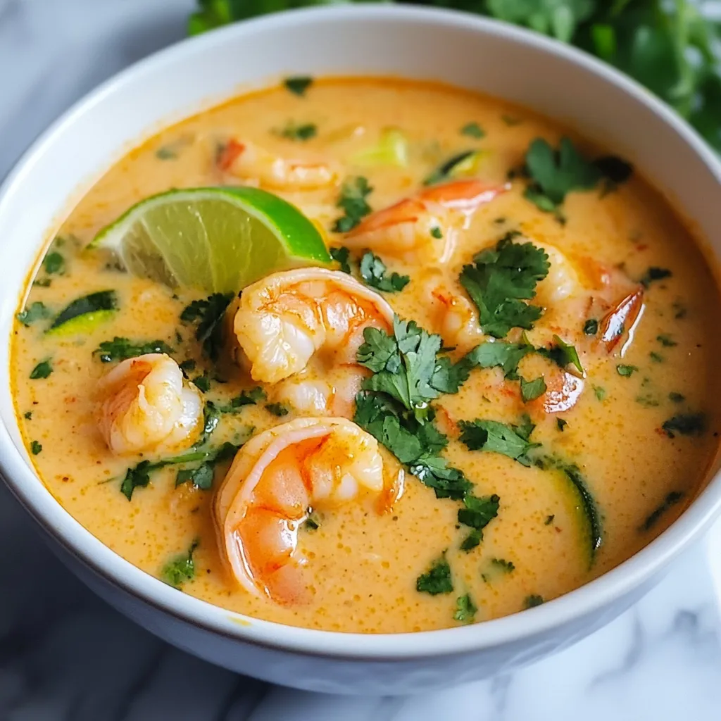 Easy Coconut Curry Shrimp Soup