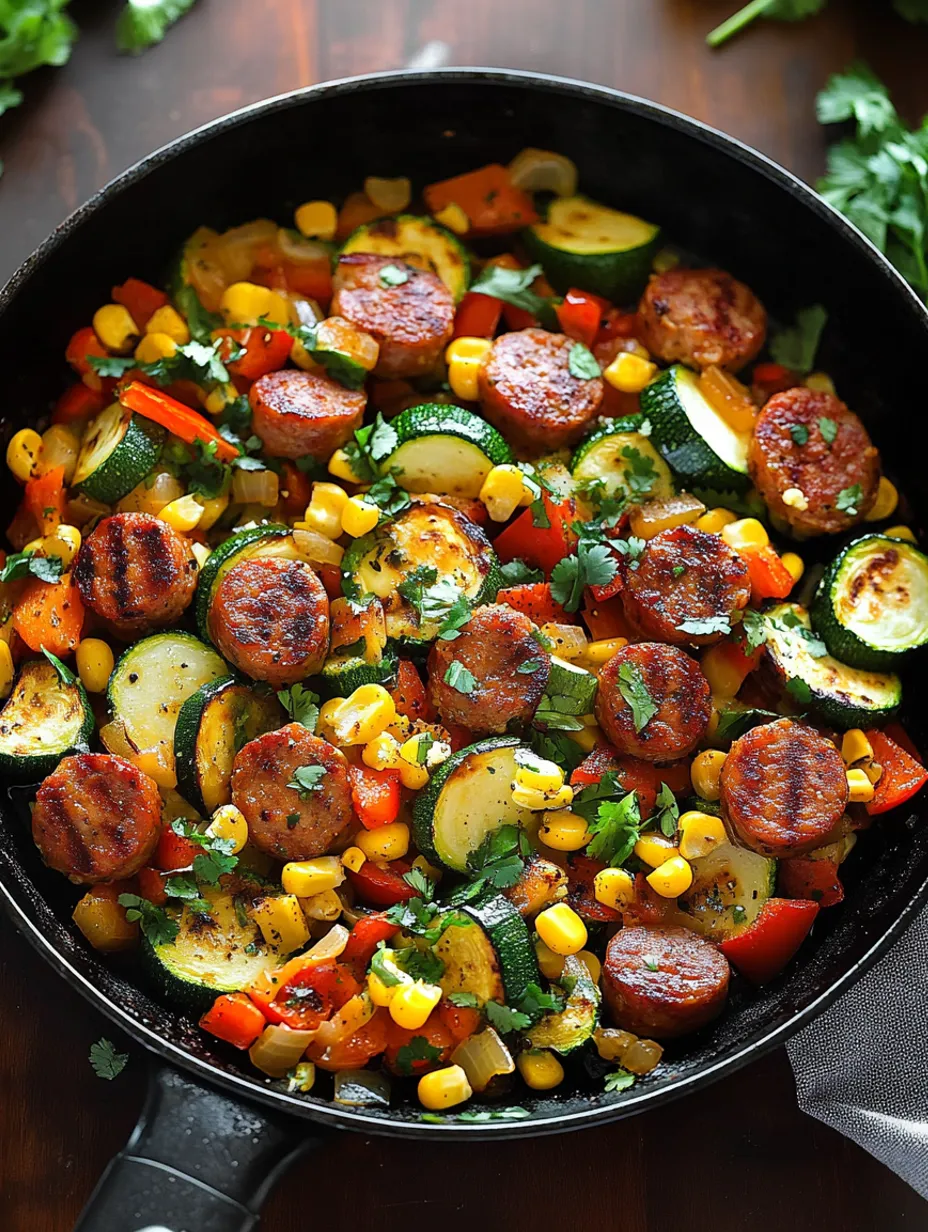 Sausage & Veggies Skillet Recipe