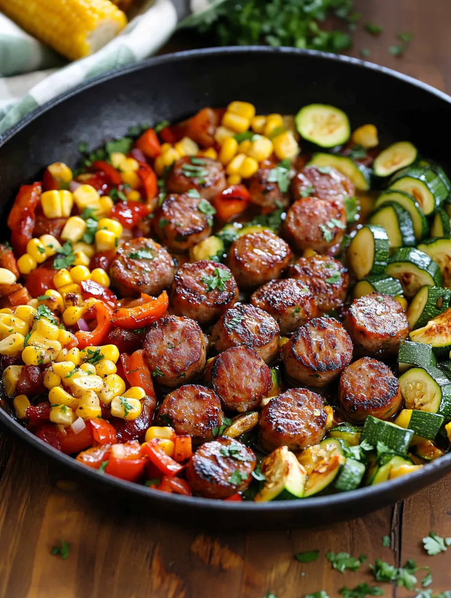 Easy Sausage & Veggies Skillet Recipe