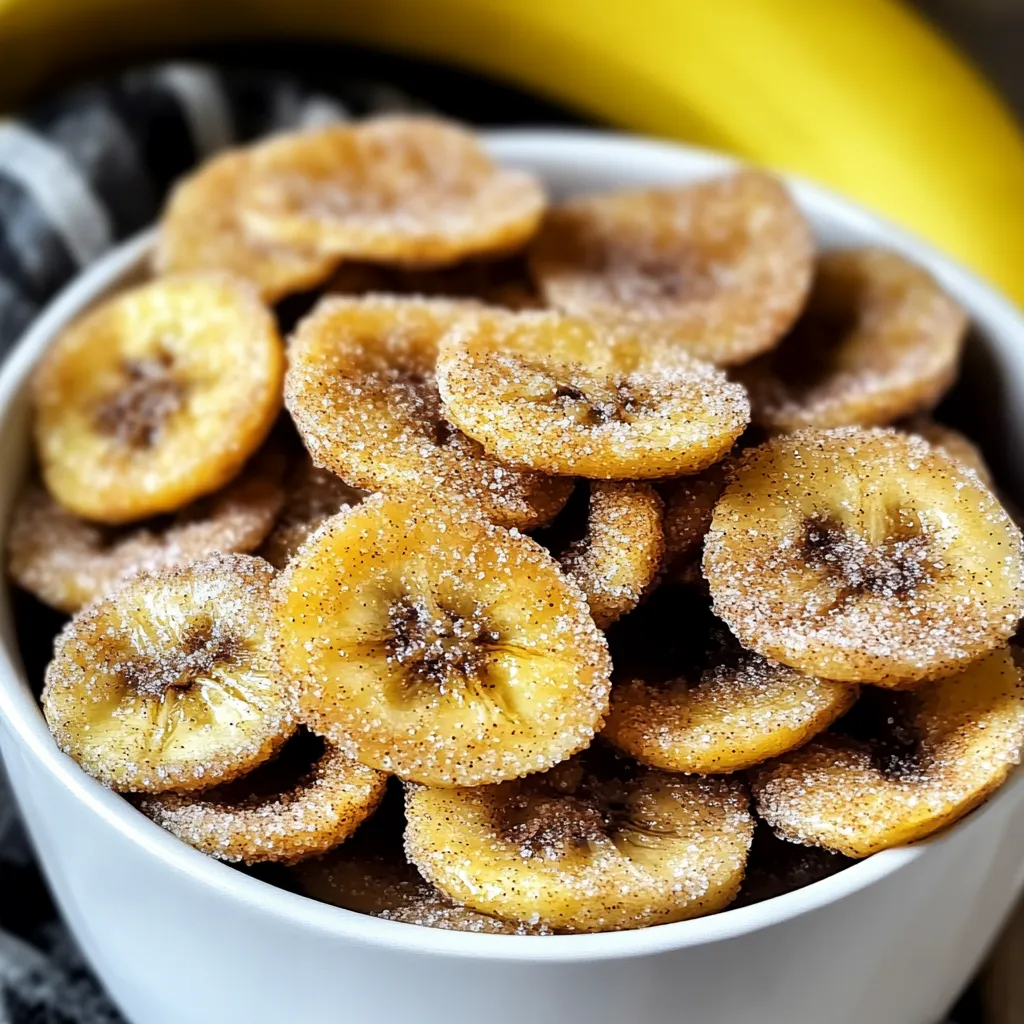 Cinnamon-Sugar Air Fryer Banana Chips