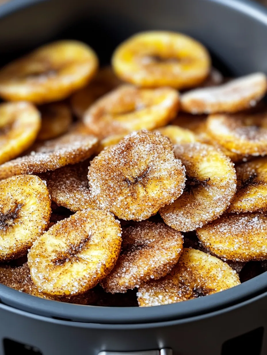 Cinnamon-Sugar Air Fryer Banana Chips Recipe