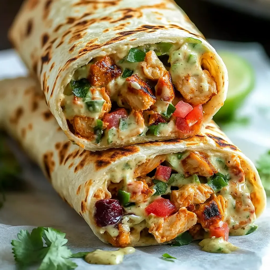 Chipotle Ranch Grilled Chicken Burrito