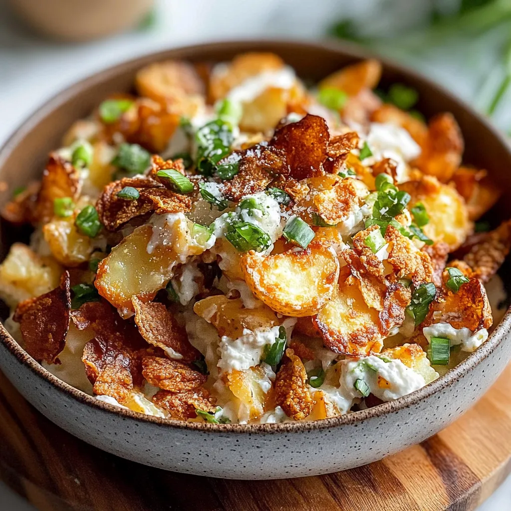 Crispy Smashed Potato Salad