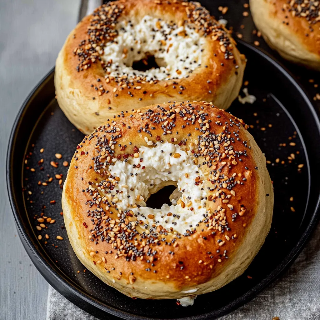 High-Protein Cottage Cheese Bagels