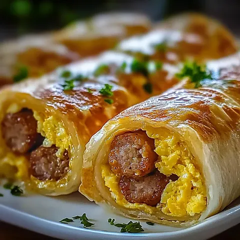 Sausage Egg & Cheese Roll-Ups