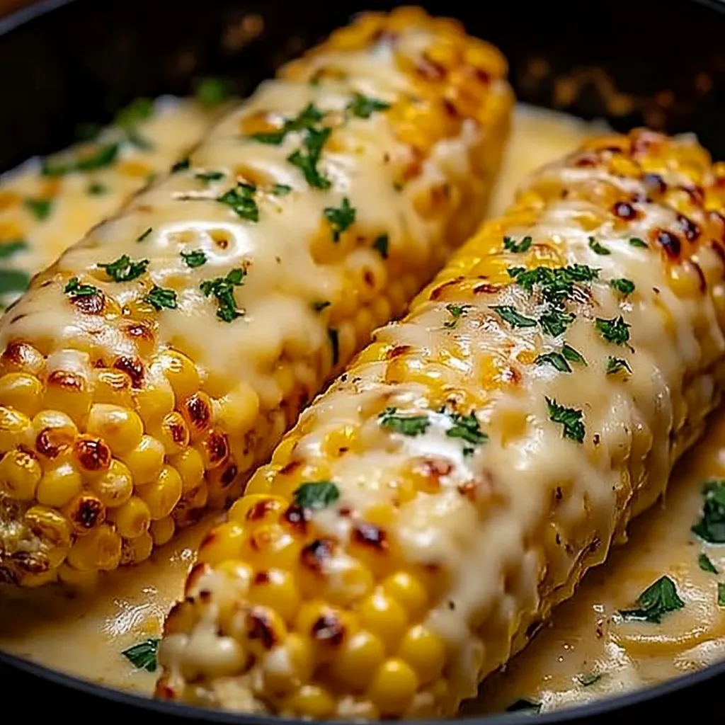 Cheesy Garlic Butter Corn on the Cob