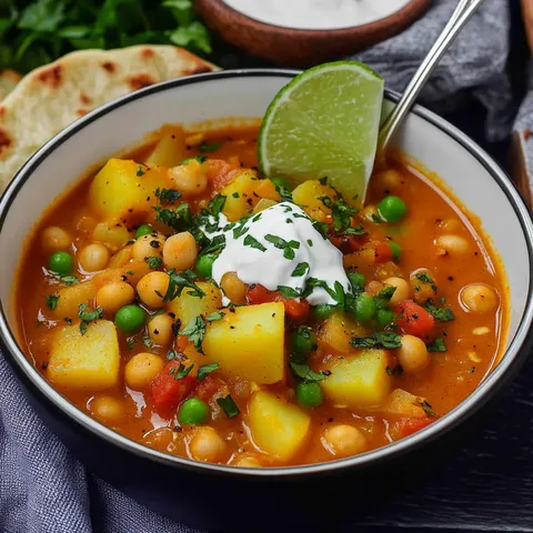 Creamy Chickpea Coconut Curry Soup