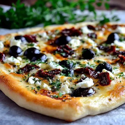 Homemade Mediterranean Flatbread