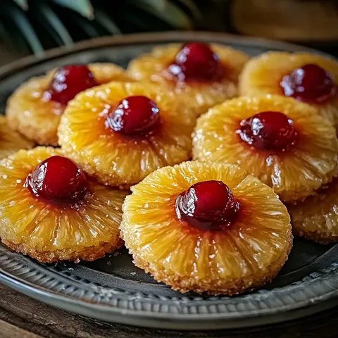 Pineapple Upside-Down Sugar Cookies