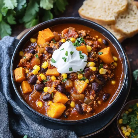 Turkey Sweet Potato Chili