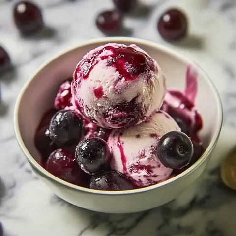 Homemade Cherry Ice Cream