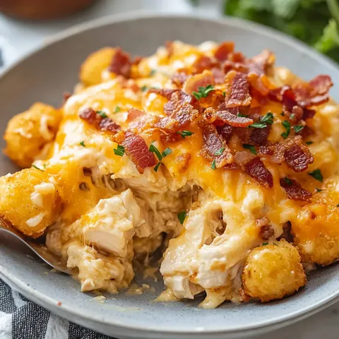 Crock Pot Chicken Tater Tot Casserole