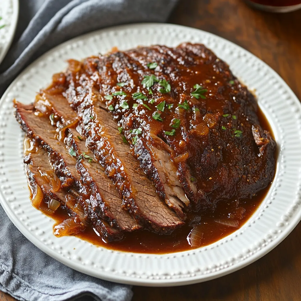 Sweet & Tangy Slow-Cooker Brisket