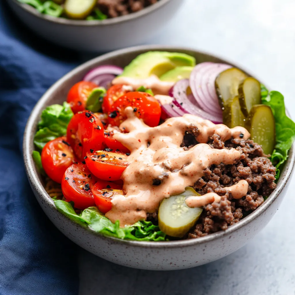 Low-Carb Burger Bowl