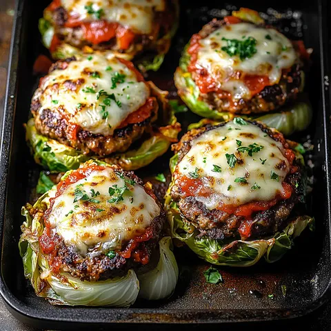 Oven-Baked Cabbage Burgers