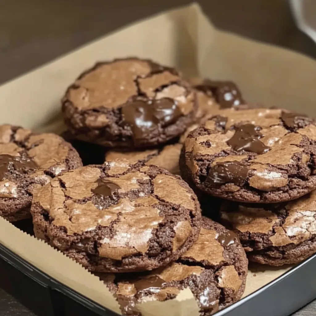 Fudgy Brownie Mix Cookies