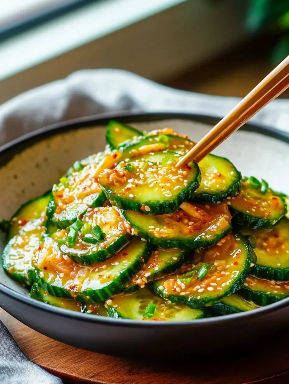 Spicy Korean Cucumber Salad Recipe