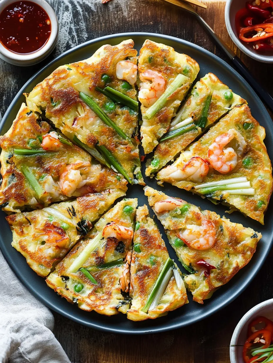Korean Seafood Pancake (Haemul Pajeon)