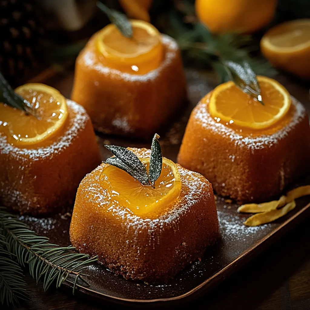 Orange Ginger Honey Cakes