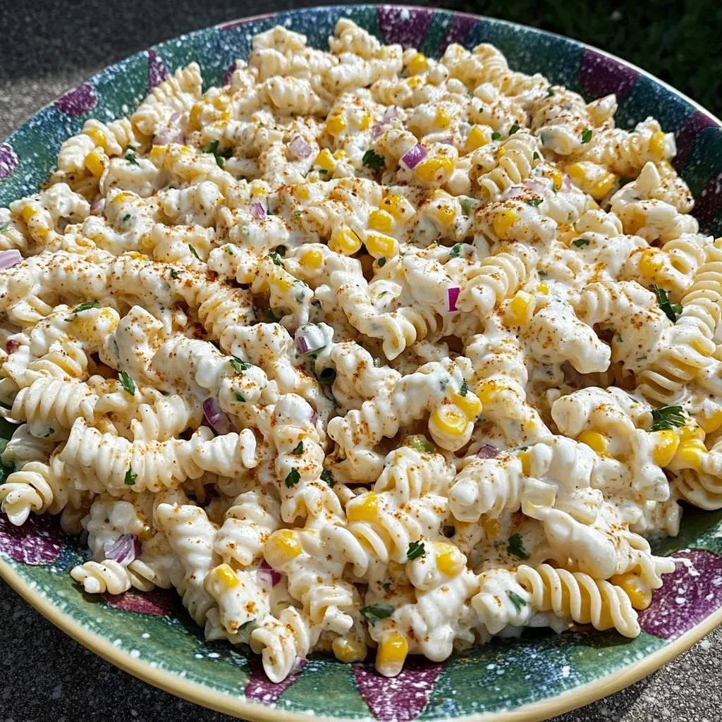 Street Corn Pasta Salad with Queso Fresco & Chili-Lime Dressing