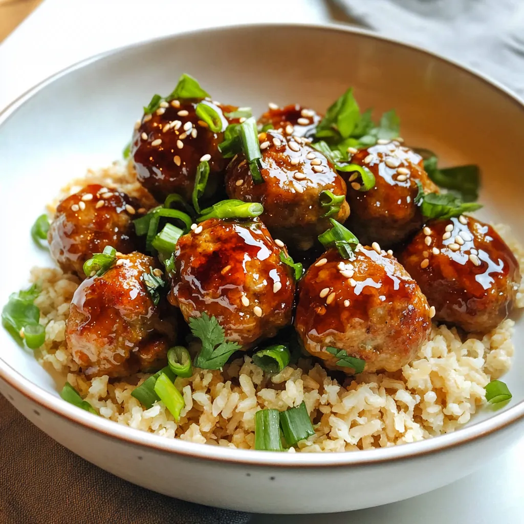 Asian Glazed Turkey Meatballs