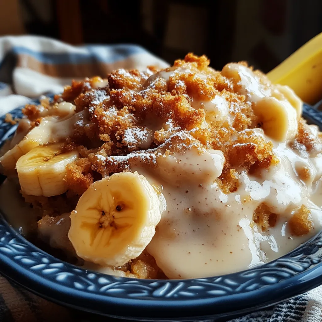 Southern Banana Cobbler with Oat-Pecan Streusel