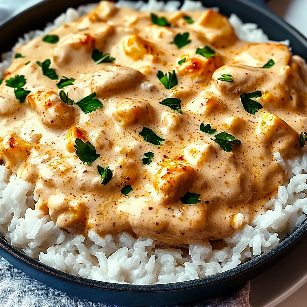 Creamy Smothered Chicken and Rice