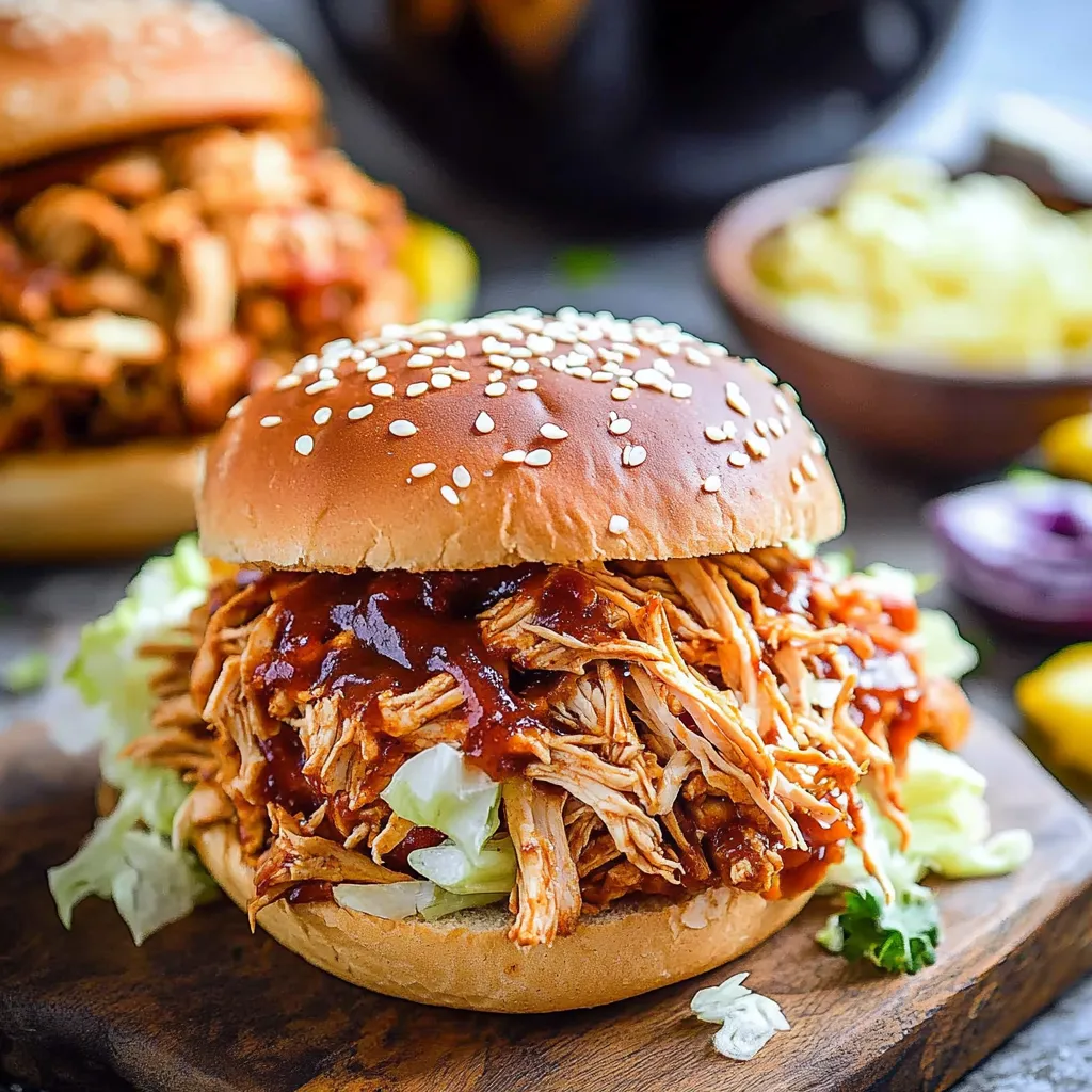 Crockpot BBQ Pulled Chicken