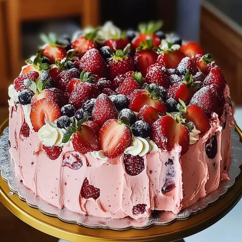 Strawberry Italian Cream Pound Cake