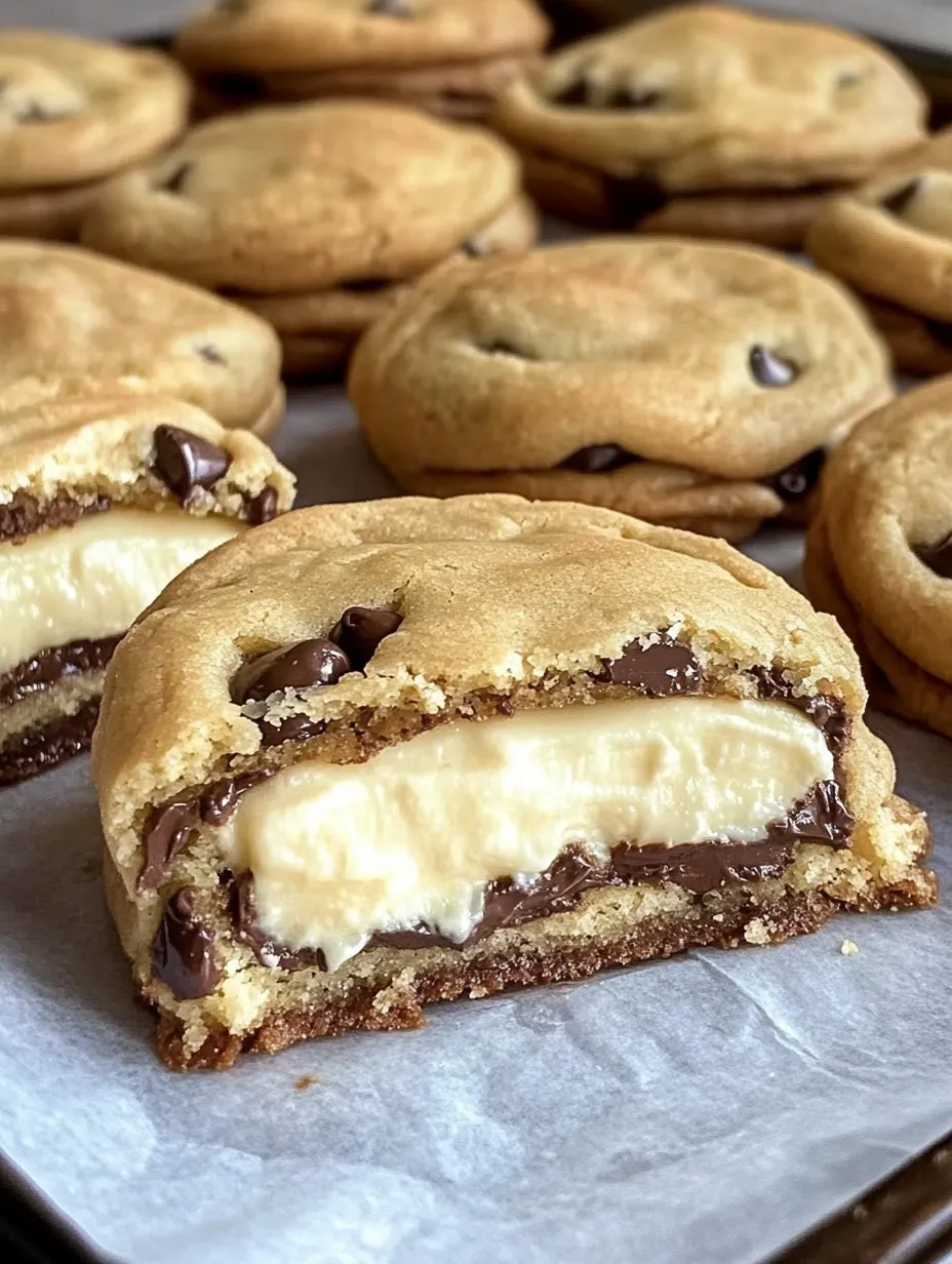 Cheesecake Stuffed Chocolate Chip Cookies