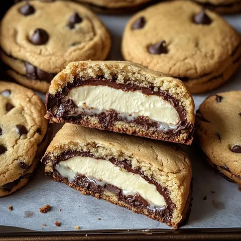 Cheesecake Stuffed Chocolate Chip Cookies