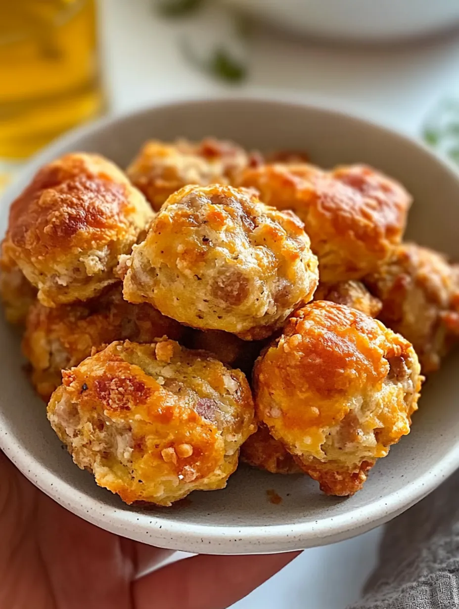 3-Ingredient Sausage Cheese Balls