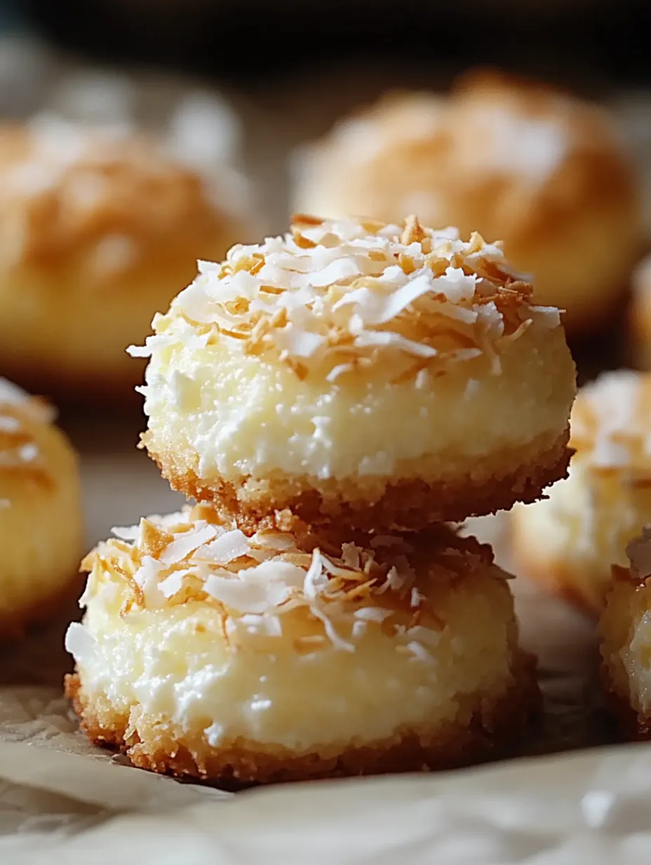 Lemon Coconut Cheesecake Cookies