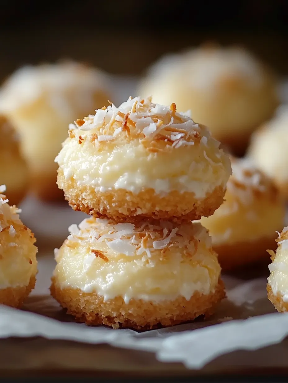 Lemon Coconut Cheesecake Cookies