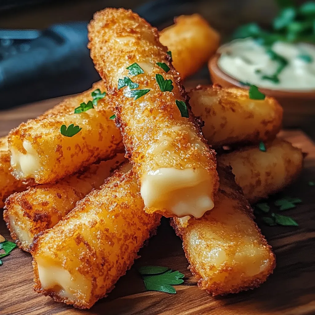 Crispy Hungarian Potato Cheese Sticks