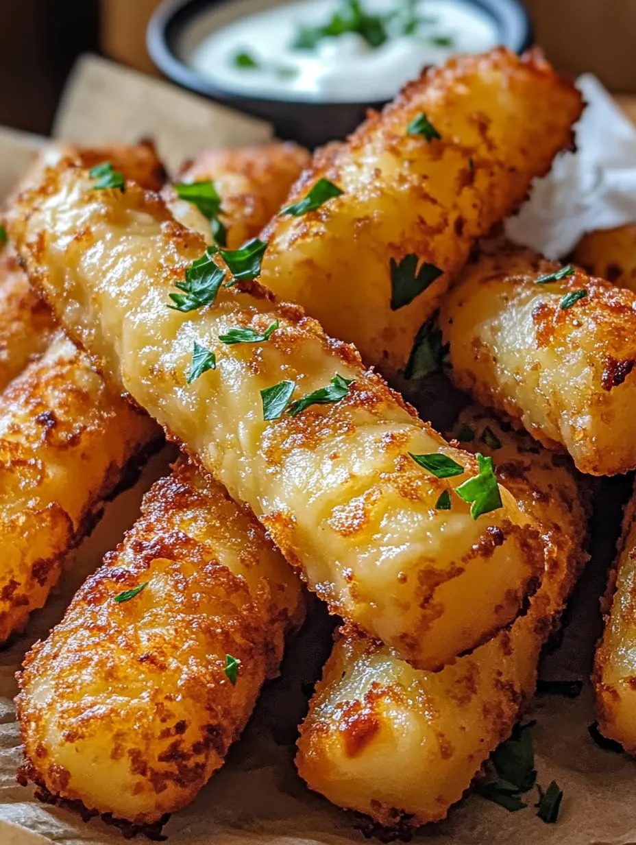 Crispy Hungarian Potato Cheese Sticks