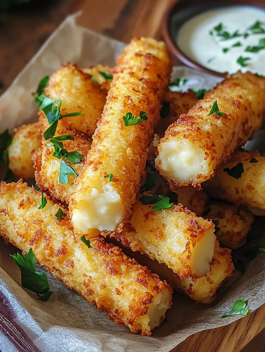 Crispy Hungarian Potato Cheese Sticks