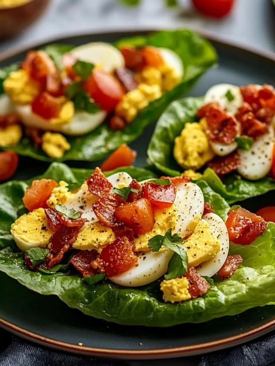 Bacon & Egg Salad Lettuce Wraps