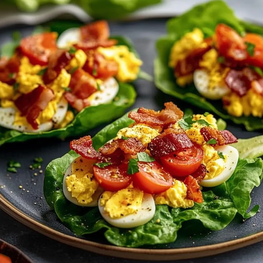Bacon & Egg Salad Lettuce Wraps