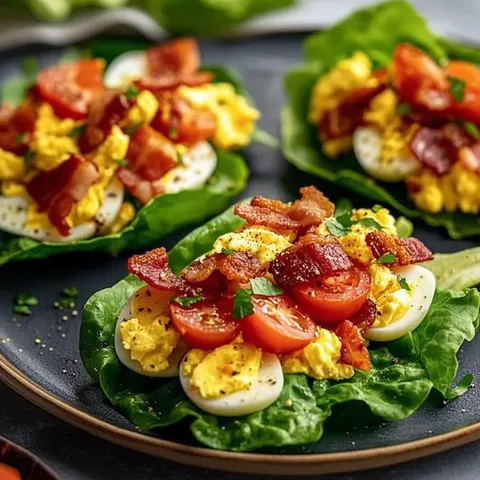 Bacon & Egg Salad Lettuce Wraps